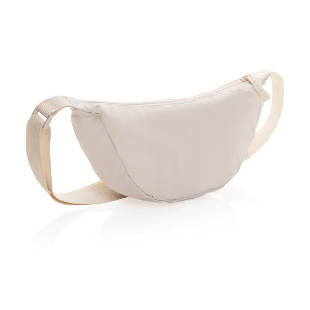 Crescent AWARE™ RPET half moon sling bag - XD Collection beige
