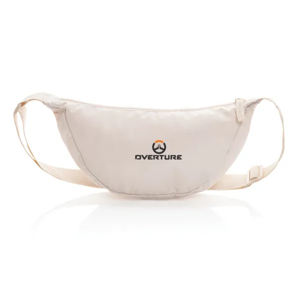 Crescent AWARE™ RPET half moon sling bag - XD Collection beige