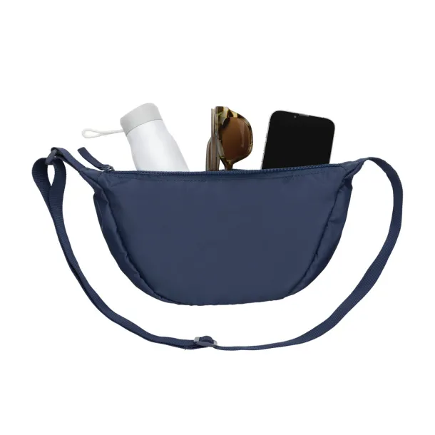 Crescent AWARE™ RPET half moon sling bag - XD Collection blue 