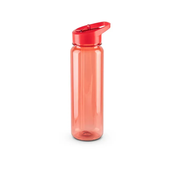 GILMORE rPET sports bottle with glossy translucent finish 750 mL Red