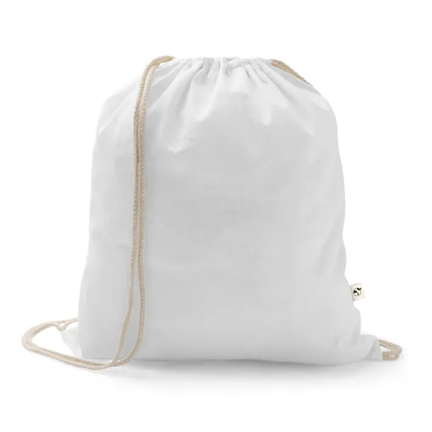 ISTANBUL Backpack made from recycled cotton (70%) and polyester (30% rPET) (150 g/m²) White