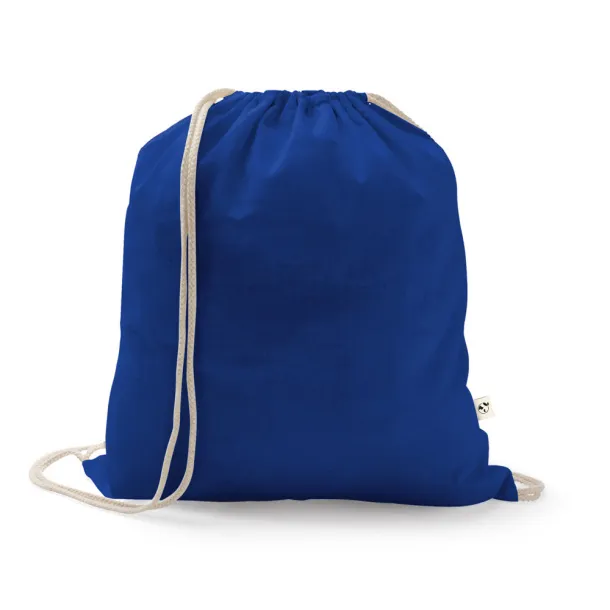 ISTANBUL Backpack made from recycled cotton (70%) and polyester (30% rPET) (150 g/m²) Royal blue