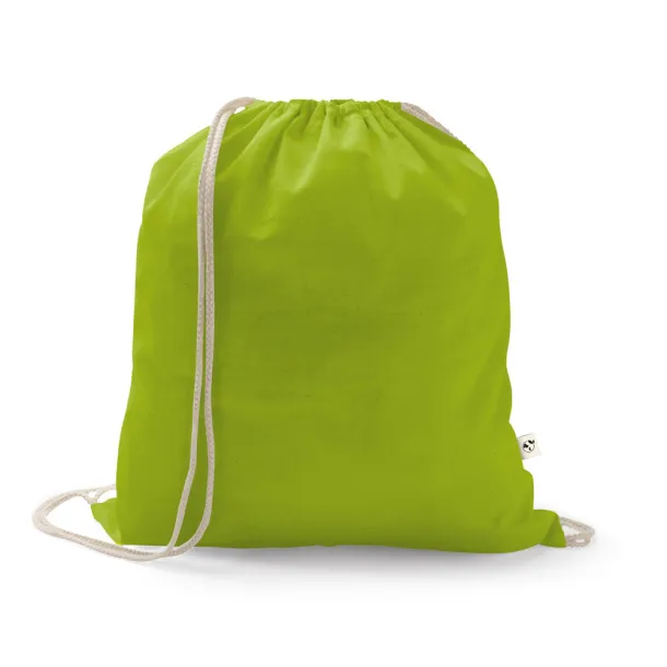 ISTANBUL Backpack made from recycled cotton (70%) and polyester (30% rPET) (150 g/m²) Light green