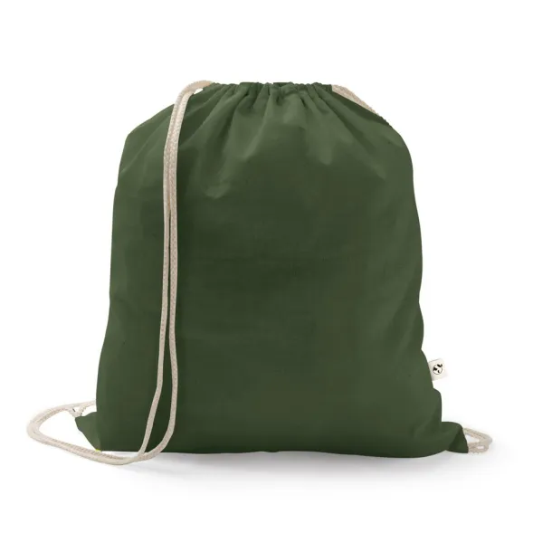 ISTANBUL Backpack made from recycled cotton (70%) and polyester (30% rPET) (150 g/m²) Army green