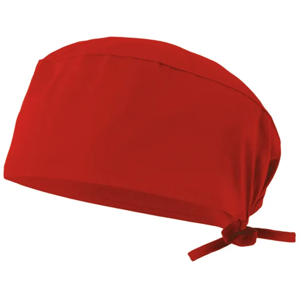 VL ENLIL Sanitary twill cap (190g/m²), in cotton (35%) and polyester (65%) Red