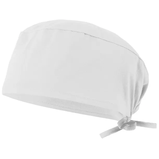 VL ENLIL Sanitary twill cap (190g/m²), in cotton (35%) and polyester (65%) White