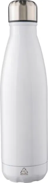 CLIFF Recycled stainless steel single-walled flask 650 ml white