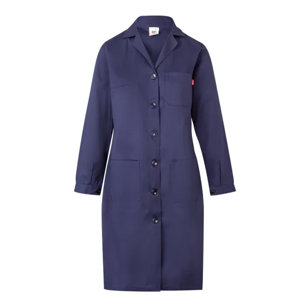 VL RAMA Long sleeve twill smock (175g/m²), in cotton twill (35%) and polyester (65%) Blue