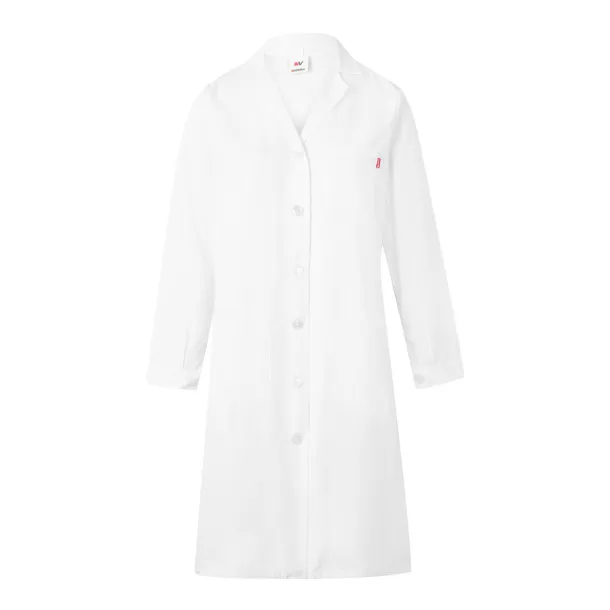 VL RAMA Long sleeve twill smock (175g/m²), in cotton twill (35%) and polyester (65%) White