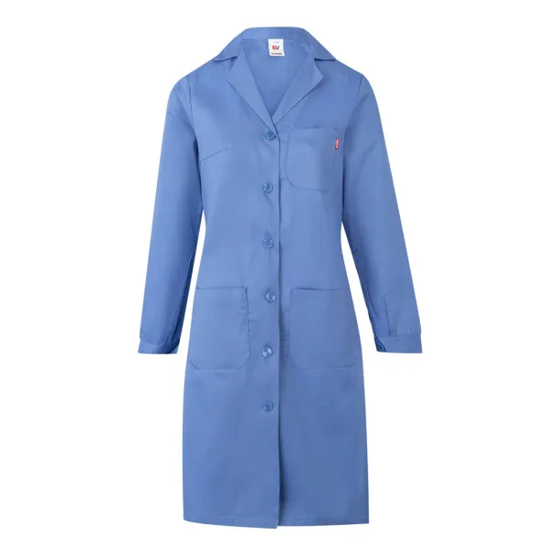 VL RAMA Long sleeve twill smock (175g/m²), in cotton twill (35%) and polyester (65%) Pastel blue