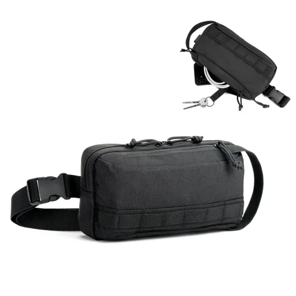 EDINBURGH Waist bag in high-density 600D recycled polyester and 210D recycled polyester lining