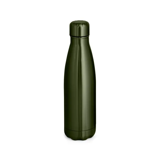 SHOW METALLIC Stainless steel bottle with matt metallic finish 510 mL Gun metal