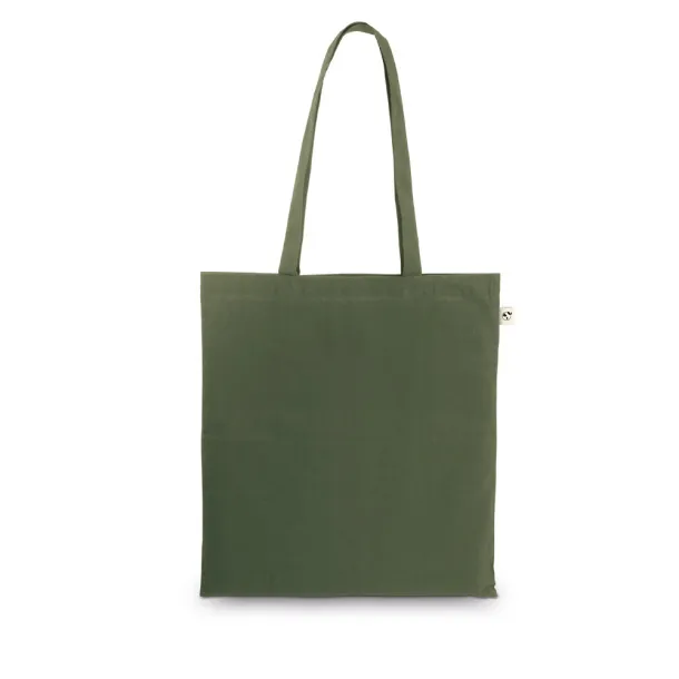 MEXICO Bag made from recycled cotton (70%) and polyester (30% rPET) (150 g/m²) Army green