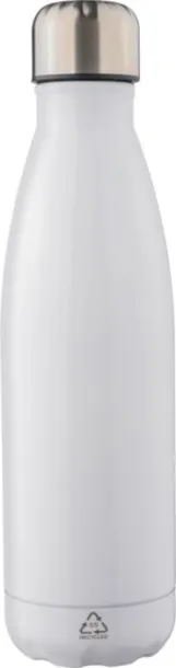 CLIFFORD Recycled stainless steel double-walled flask 500 ml white