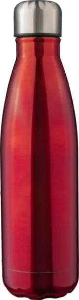 CLIFFORD Recycled stainless steel double-walled flask 500 ml Crvena