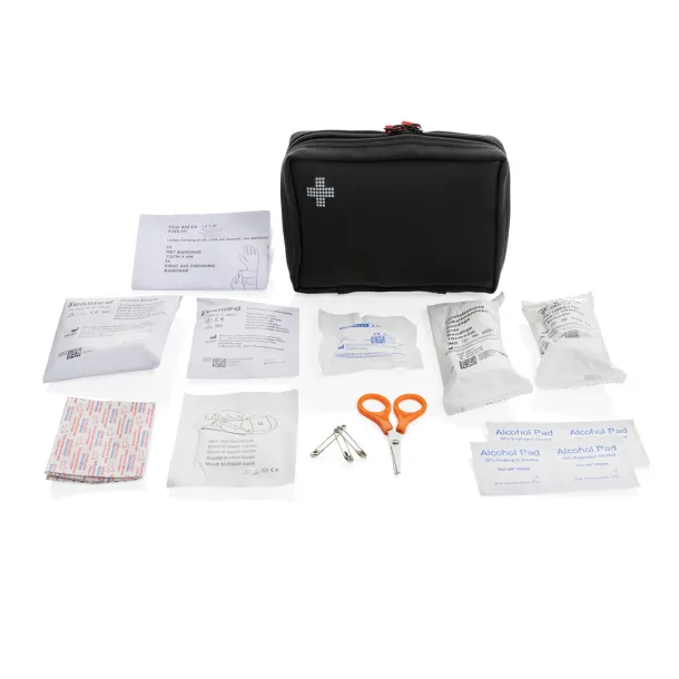  RCS recycled nubuck PU pouch  first aid set - XD Collection Black 