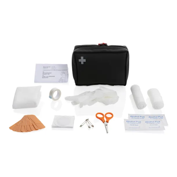  RCS recycled nubuck PU pouch  first aid set - XD Collection Black 