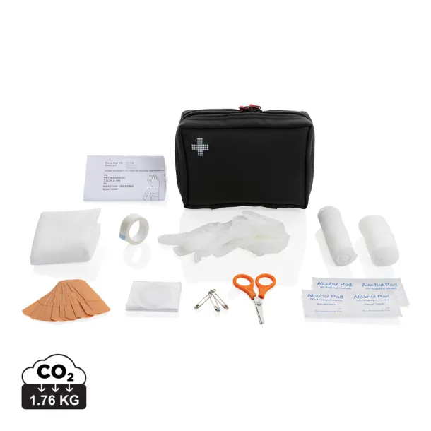  RCS recycled nubuck PU pouch  first aid set - XD Collection Black 