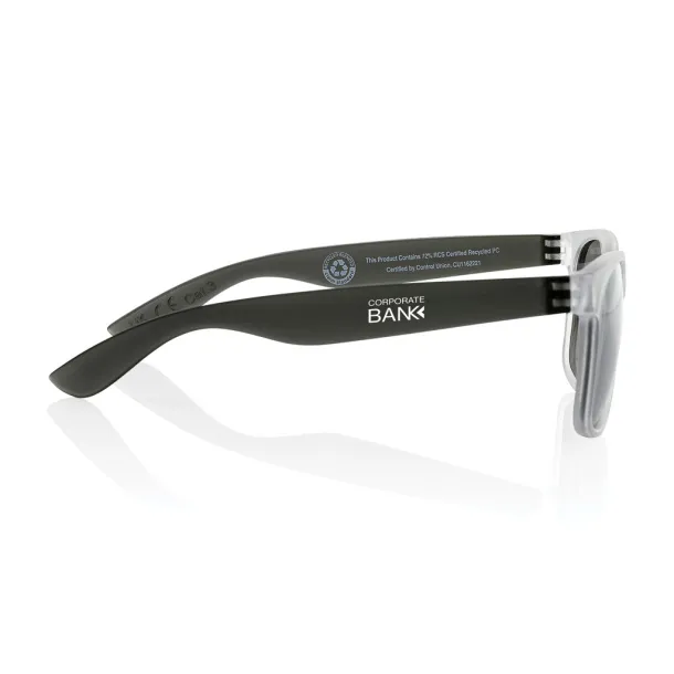 Gleam RCS recycled PC mirror lens sunglasses - XD Collection Black White