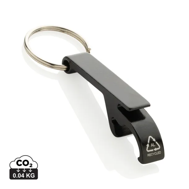  RCS recycled aluminum bottle and can opener - XD Collection Black 