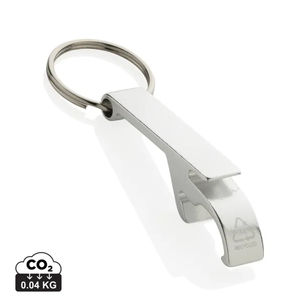  RCS recycled aluminum bottle and can opener - XD Collection Silver 