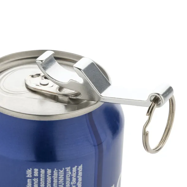  RCS recycled aluminum bottle and can opener - XD Collection Silver 