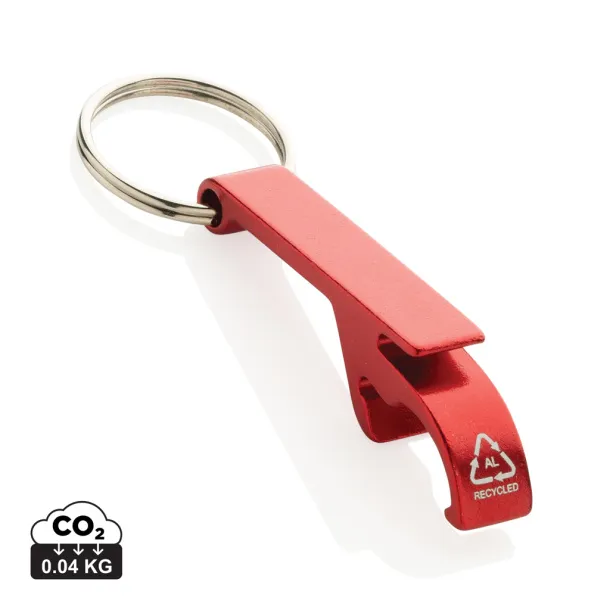  RCS recycled aluminum bottle and can opener - XD Collection Red 