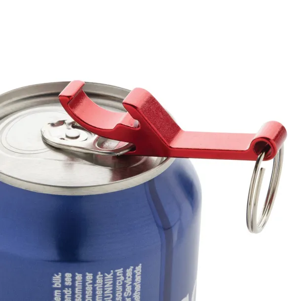  RCS recycled aluminum bottle and can opener - XD Collection Red 