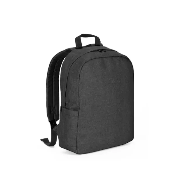 GIJON Laptop backpack in 600D recycled high-density polyester and 210D recycled polyester lining Dark grey