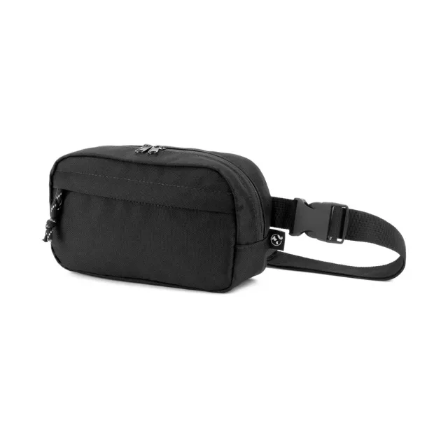 MYKONOS Waist bag in 600D recycled polyester and lining in 210D recycled polyester Black