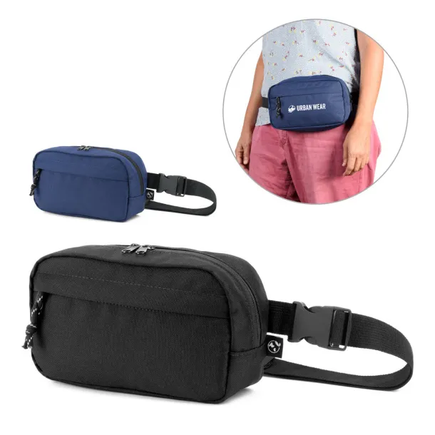 MYKONOS Waist bag in 600D recycled polyester and lining in 210D recycled polyester