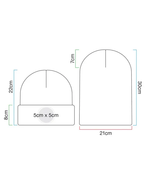  Circular Patch Beanie - Beechfield