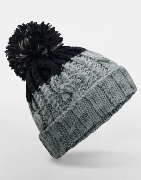  Apres Beanie - Beechfield Light Grey Black