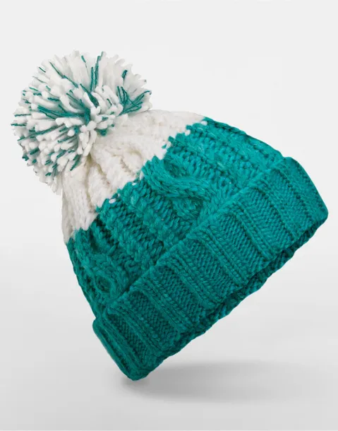  Apres Beanie - Beechfield Emerald Soft White