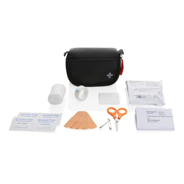  RCS recycled nubuck PU pouch first aid set mailable - XD Collection Black 