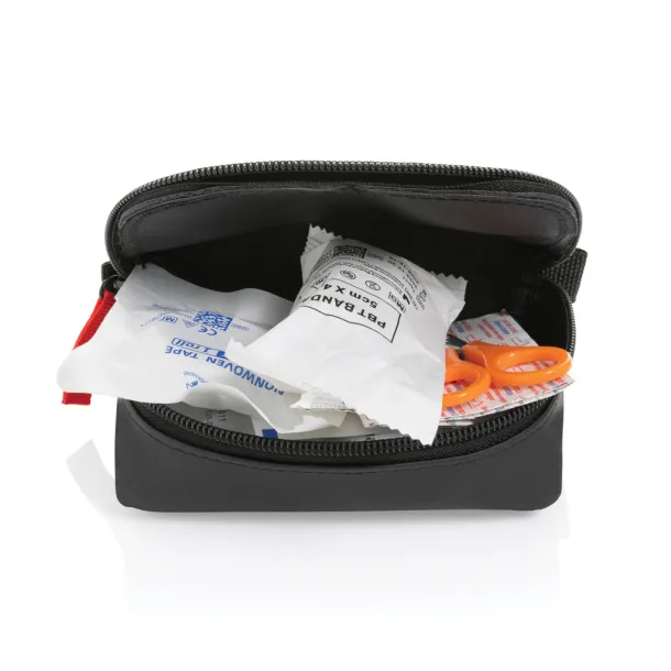  RCS recycled nubuck PU pouch first aid set mailable - XD Collection Black 