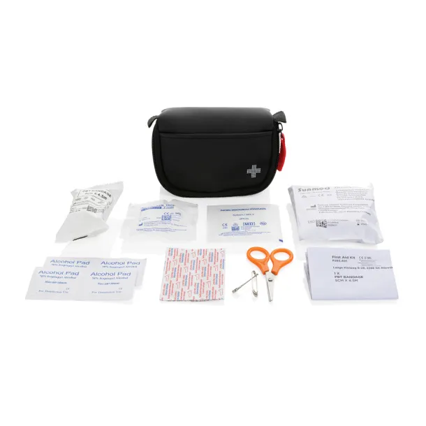  RCS recycled nubuck PU pouch first aid set mailable - XD Collection Black 