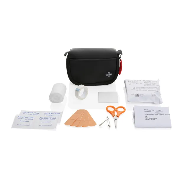  RCS recycled nubuck PU pouch first aid set mailable - XD Collection Black 