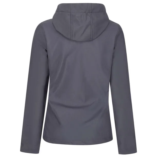  WOMEN'S VENTURER 3 LAYER HOODED SOFTSHELL JACKET - Regatta Seal Grey Black