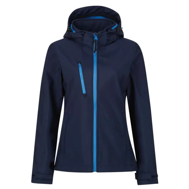  WOMEN'S VENTURER 3 LAYER HOODED SOFTSHELL JACKET - Regatta Navy French Blue