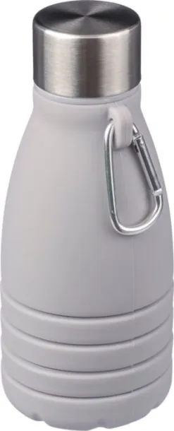 Erin Silicone foldable drinking bottle 550 ml grey