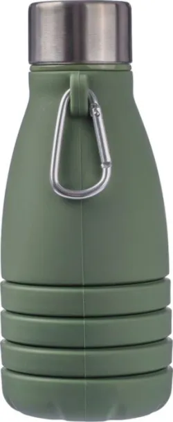 Erin Silicone foldable drinking bottle 550 ml green