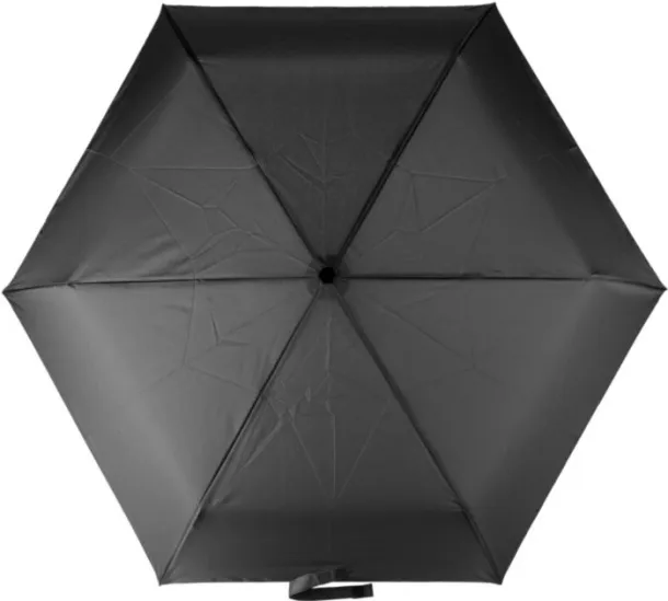 Cynthia rPET 190T vjetrootporni kišobran, 21" Crna