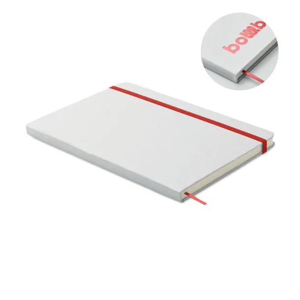 ROUTE WHITE Colour revealing A5 notebook Red