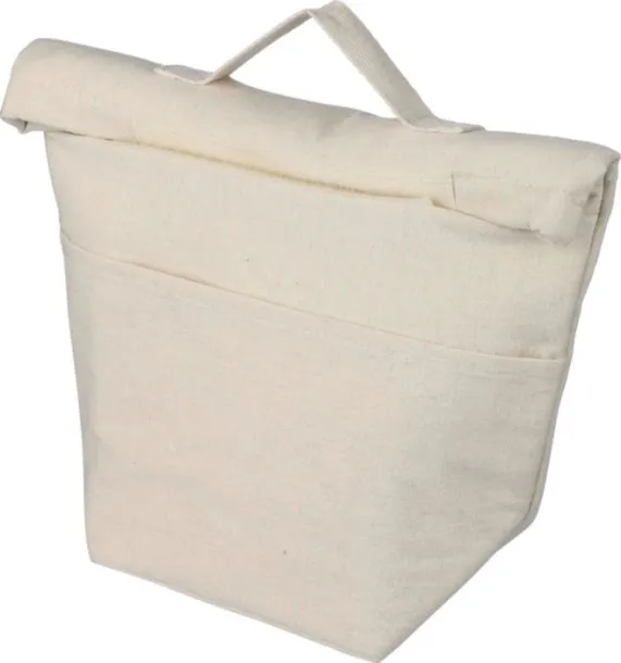 Faith Recycled cotton (220 gsm) rolltop cooler bag khaki