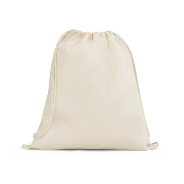 DAHAB 100% cotton drawstring bag (140 g/m²) Light natural