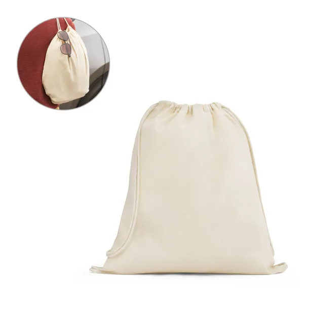 DAHAB 100% cotton drawstring bag (140 g/m²)