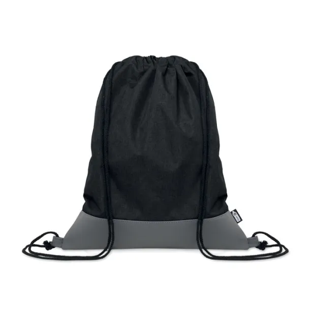 LIBAG RPET PU drawstring bag 2 tone Black