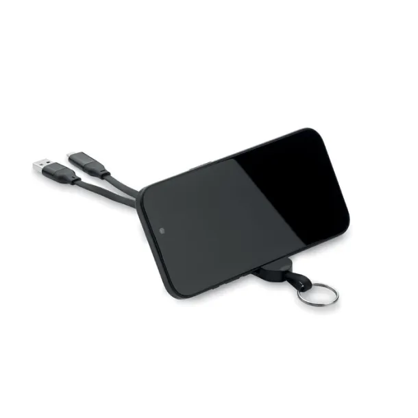 CABO 60W cable keyring recycled ABS Black