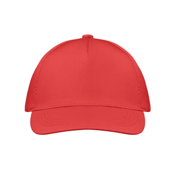 BUZZ 5 panel baseball cap Red